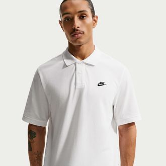 Nike Mens Club Short-Sleeve Polo in White | FN3894-100