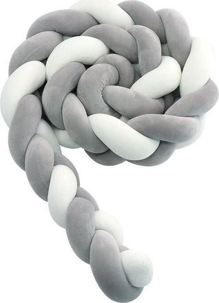 OEM Protector De Cuna Para Beb&eacute; - 3 Almohadas Tejidas Con Dise&ntilde;o De Serpiente, Protector Trenzado De Terciopelo Para Cama, Protector De Guarder&iacute;a Para Rec