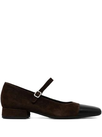 Vagabond Debbi buckle-strap square-toe pumps - Brown