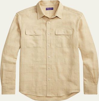 Ralph Lauren Purple Label Windowpane Shirt
