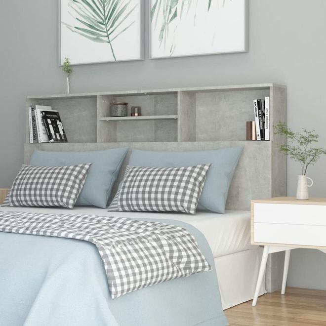 Festnight Bett-Kopfteil mit Ablagen und Aufbewahrung - Wei Holz  Bcherregal-Kopfteil 180 x 18,5 x 104,5 cm ab 80,45  - auf Stylight