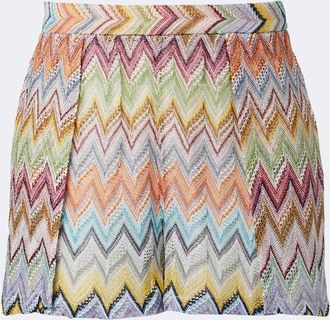 Missoni Shorts de lam&eacute; en zigzag