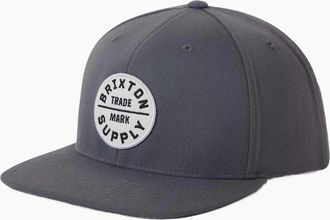 Brixton Mens Brixton Mens Oath III Snapback Baseball Cap - Black - Size: ONE size