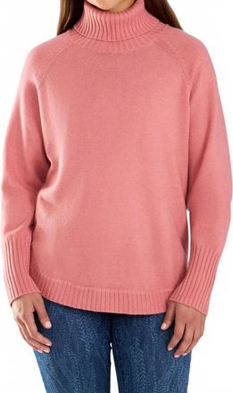 FDJ Long Sleeve Turtleneck Sweater In Light Coral