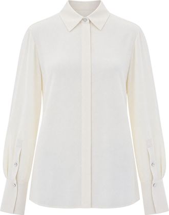 Liu Jo New Moka Lightweight Crepe De Chine Blouse