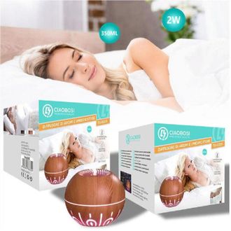 Trade Shop Trade Shop - Diffusore Aromi Umidificatore Aria Ultrasuoni 350ml 2w Usb Aromaterapia Tx-8335