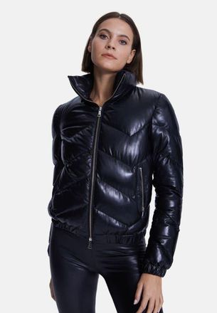 FURNIQ Octavia Leather Jacket in Black at Nordstrom, Size Xx-Large