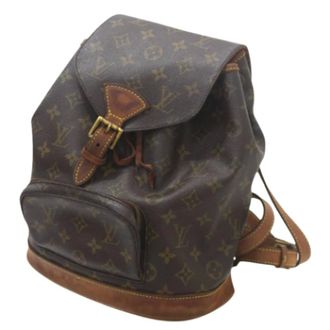 Louis Vuitton Pre-owned Backpacks, female, Brown, Size: ONE SIZE Pre-owned Canvas louis-vuitton-bags