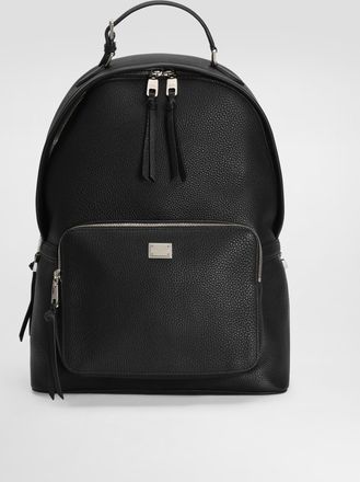 Dolce & Gabbana Vittoria Calfskin Backpack - Man Backpacks And Fanny Packs Black Onesize