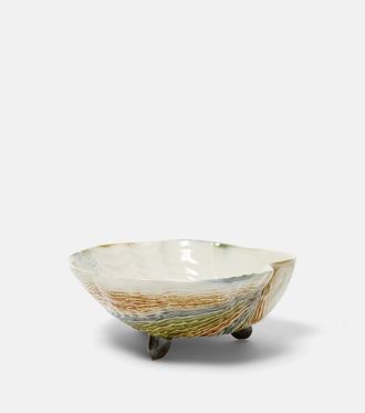 Bordallo Pinheiro Oyster & Scallops ceramic salad bowl