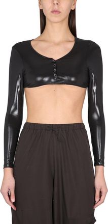 Not After Ten Cropped T Shirt