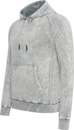 Rusty Neal Gewassen hoodie met een used look