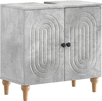 vidaXL Mueble De Lavabo Para Ba&ntilde;o Alkmaar Gris Hormig&oacute;n Vidaxl