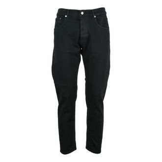 Dondup Jeans, Heren, Zwart, W36, Katoen, Dian Slim-fit Jeans