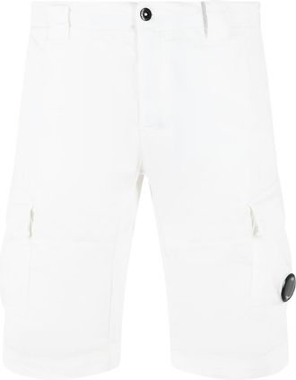 C.P. Company Wei&szlig;e Baumwollshorts