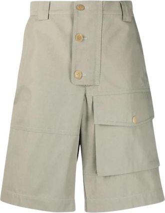 Jacquemus Laurier Workwear Shorts - Heren - Korte Broeken - Groen - S - Katoen - Korte Broeken
