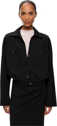 Pinko Pinko, Dames, Jassen, Zwart, Maat: XS Nylon