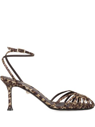 Alev&igrave; 75mm Ally sandals - Brown