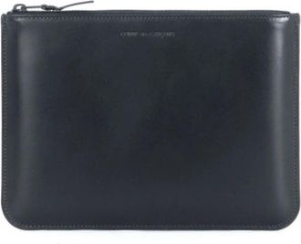 Comme Des Gar&ccedil;ons Wallet a bustina - unisex - Portefeuilles - Zwart - ONE Size - Leer - Accessoires