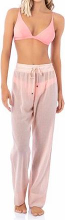 Maaji Womens Julieth Pinstripe Pant In Coral