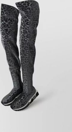 Dolce & Gabbana leopard print over-the-knee boots