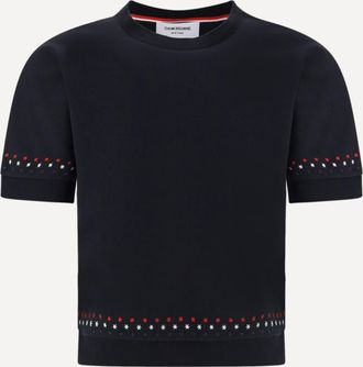 Thom Browne Snowflakes T-shirt Female 42