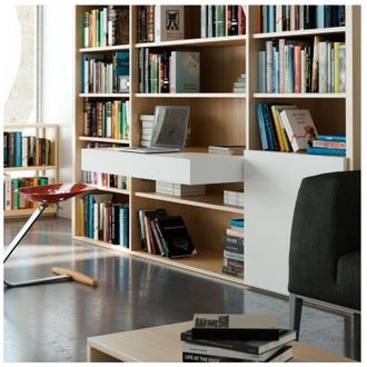 Emuca Emuca - Gu&iacute;as Para Mesa Extensible Y Elevable Opl&agrave; Folding+39, Aluminio, Anodizado Inox