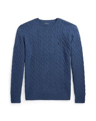 Ralph Lauren CABLE-KNIT WOOL-CASHMERE SWEATER
