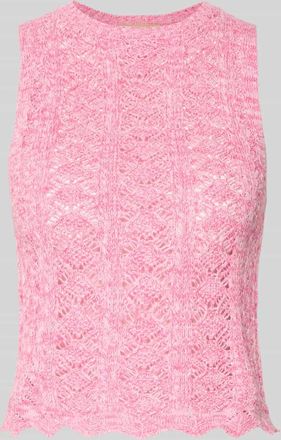 Jack & Jones Stricktop mit Rundhalsausschnitt Modell ZURI in Pink, Gr&ouml;&szlig;e XS