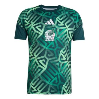 adidas Mexico 26 Home Pre Match Jersey Asia Sizing Aurora Ivy JY5485