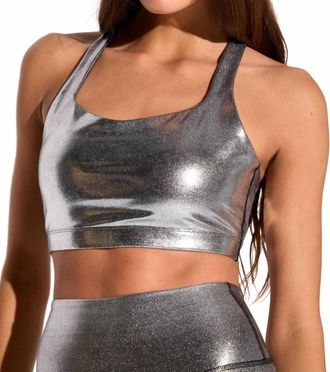 Spiritual Gangster Venus Longline Bra In Chrome