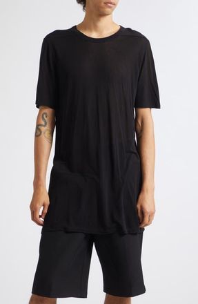 Rick Owens Level T Longline T-Shirt in Black at Nordstrom, Size Xx-Large