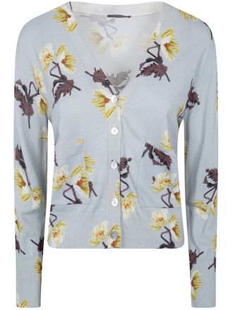 In Bed With You V Neck Printed Cardigan