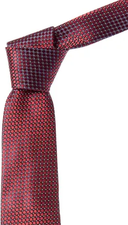 Canali Red Silk Tie