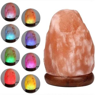 OEM L&aacute;mpara De Sal Del Himalaya Creativa Con Puerto Usb Y Luz Led Que Cambia De Color, Para Un Ambiente Decorativo Y C&aacute;lido En El Hogar. - Crezuo