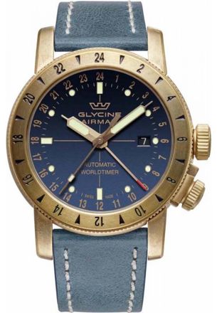 Glycine GL0167 Mens Airman Contemporary Watch - Gold - One Size