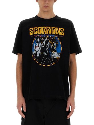 Junya Watanabe Relaxed Fit Black Graphic Print T-Shirt