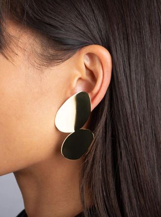Federica Tosi Womens Earrings Jenny Gold Metal Metallic