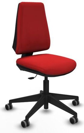 Piqueras y Crespo Elche Cp Similpiel Rojo Base Piramidal Ruedas Engomadas 65mm