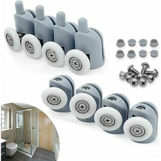 OEM Rodillo Para Puerta Corredera De 23 Mm, 8 Unidades De Rodillos Para Puertas De Mamparas De Ducha De Ba&ntilde;o - Crezuo
