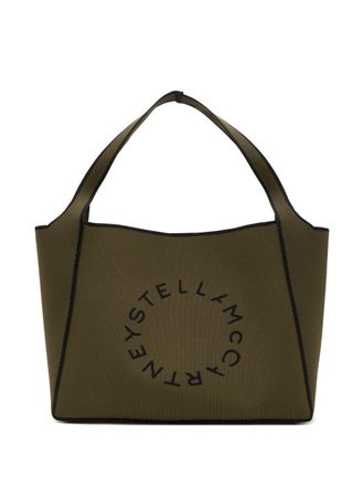 Stella McCartney Borsa tote con stampa - Verde