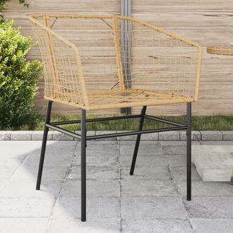 vidaXL Vidaxl - Sillones De Jard&iacute;n 2 Unidades Rat&aacute;n Sint&eacute;tico Marr&oacute;n