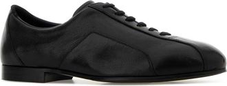 Jil Sander Mens Hamburg Flat Black Calf