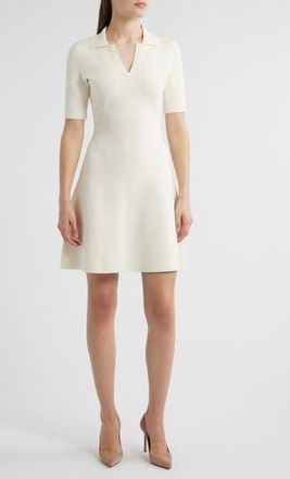 BOSS Felita Fit & Flare Sweater Dress in Soft Cream at Nordstrom Rack, Size Xx-Large