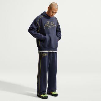 Nike Mens Air Open-Hem Fleece Pants in Grey | IF1284-013