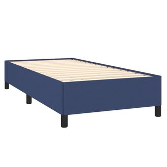 vidaXL Estructura De Cama Sin Colch&oacute;n Tela Azul 80x200 Cm Vidaxl