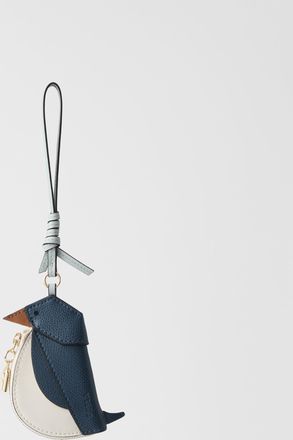 Furla Allegra Charm Toni Grigio Blu Blue Textured Leather + Colourblock Sydney Calf Leather Woman