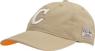 Chillouts Baseball Cap CHILLOUTS Ulloa Hat, Herren, beige, Denim/Jeans, Baumwolle, unifarben mit Farbeinsatz, Caps Baseball Cap, mit C-Stickerei & verstellbarem