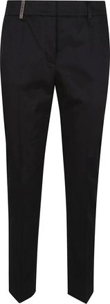 PESERICO Broeken, Dames, Zwart, XS, Katoen, Icon 4718 Broek