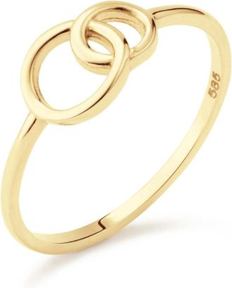Jackie Gold Ringe - Giro Doppio 585 Gold Ring - Gr. 52 - in Gold - f&uuml;r Damen